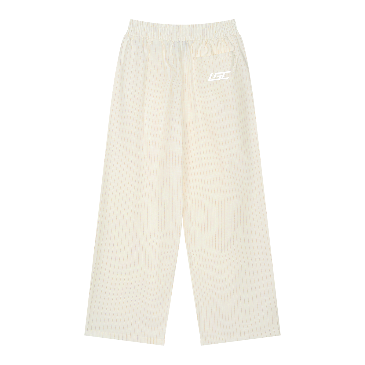 Unisex Striped Pleated Pants