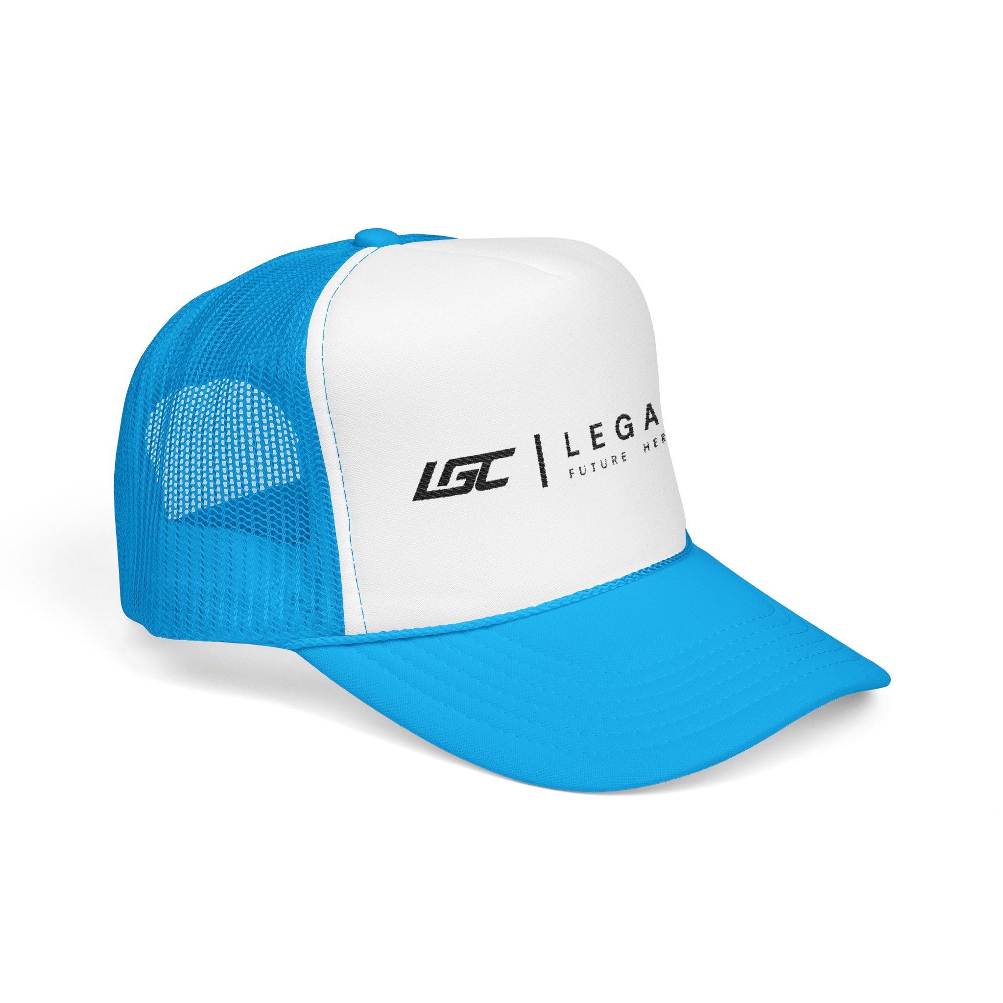 Legacy LGC Foam Trucker Hat — Retro Mesh Baseball Cap with ‘Legacy’ Logo