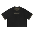 Unisex Mineral Washed Boxy Panel T-Shirt