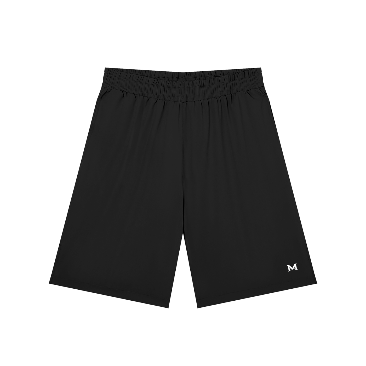 Men’s Solid Elastic Waist Shorts