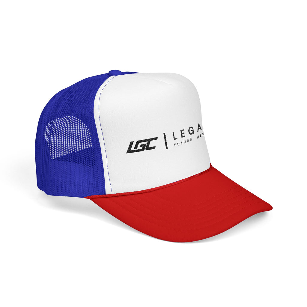 Legacy LGC Foam Trucker Hat — Retro Mesh Baseball Cap with ‘Legacy’ Logo