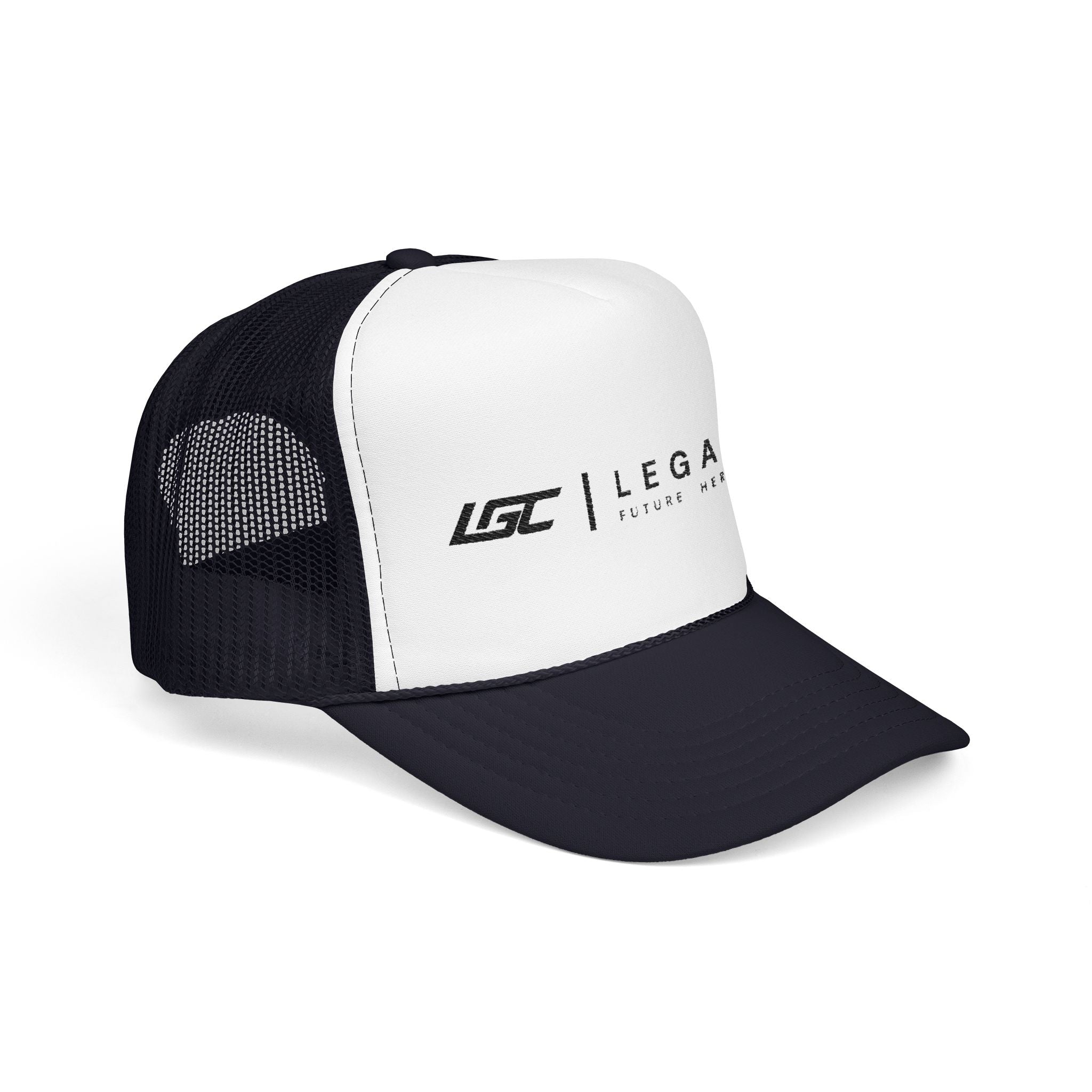 Legacy LGC Foam Trucker Hat — Retro Mesh Baseball Cap with ‘Legacy’ Logo