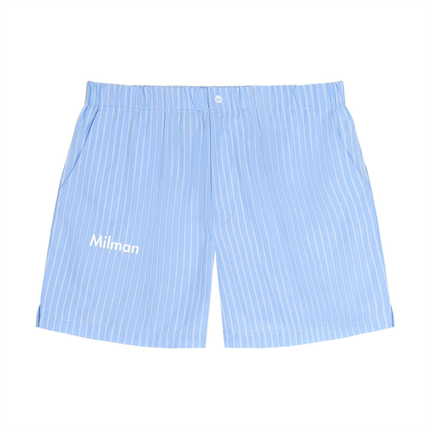 Striped Elastic Waist Shorts
